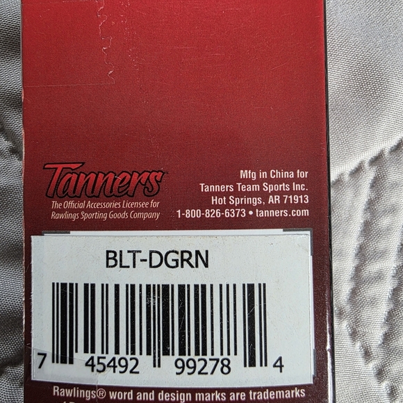 NWT Rawlings Adult Baseball/Softball Adjustable Elastic Belt In Dark Green - Picture 4 of 5